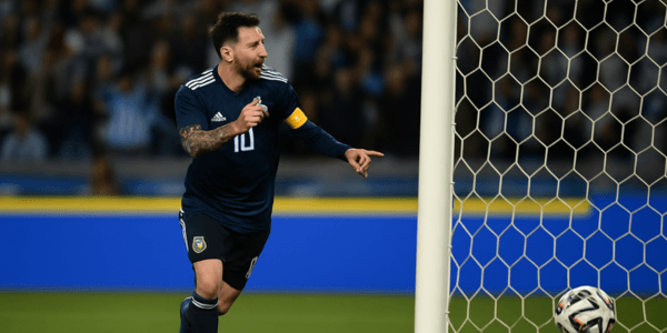 Messi anotando un gol de tiro libre para Inter Miami en la FIFA Club World Cup 2025