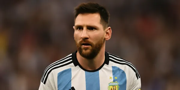 Lionel Messi levantando la Copa del Mundo con Argentina en Catar 2022